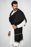 100% Pure Wool Men’s Shawl – Handcrafted, Soft & Warm