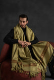 100% Pure Wool Men’s Shawl – Handcrafted, Soft & Warm