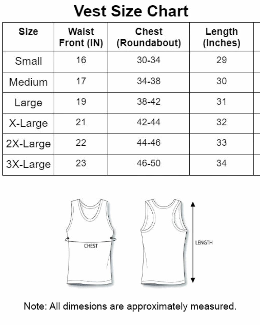 Pack Of 3 Premium Soft Cotton Vest - 100% Quality Guarantee - ibx collection