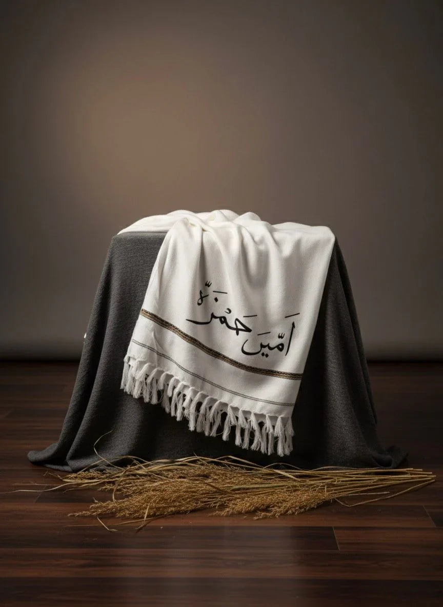 Name Printed Wool Men’s Shawl – Soft & Warm with Free Delivery